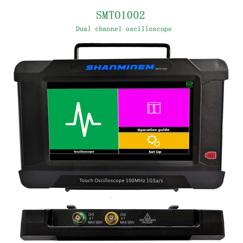 Digital Tablet Oscilloscope USB Storage Осциллограф 2 Channels, 100Mhz Bandwidth,1GSa/S Sampling Rate + 1CH Signal Generator