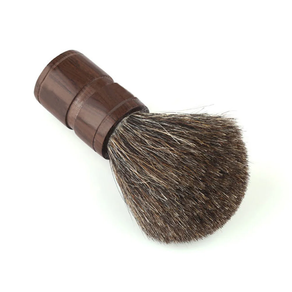 1pc Natural Wooden Handle Facial Hair Wet Bristles Care Beards Brush Men Brush for Mustache Shaving Boar