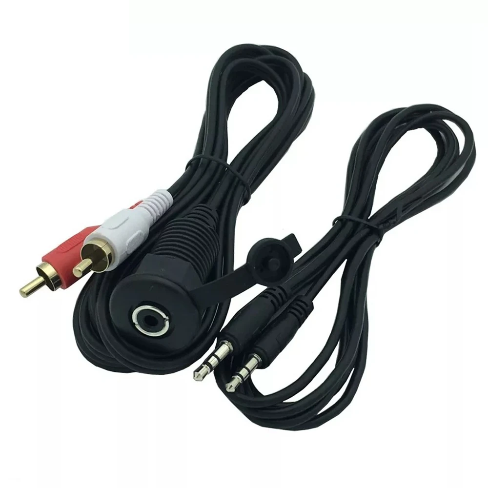 Verbindung kabel dc3.5/2RCA kopfhörer anschluss kabel oder wasserdichte kabel für MP3 player 1M 2m