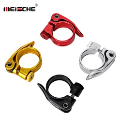 Meische Ultralight Aluminum Bicycle Seatpost Clamp 28.6/31.8/34.9 Quick Release Road Bike Seat Post MTB Mountain Bike Seat Post