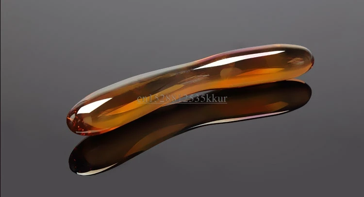 7 inch tiger eye stone massage wand hand made crystal massage instrument comfortable point stick bar and foot point massage stic