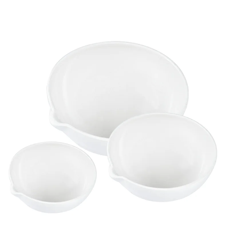 Porcelain evaporating dish Chemical ceramic element dish Round bottom 35 50 60 75 100 125 150 200 250 300 400 500 1000ml