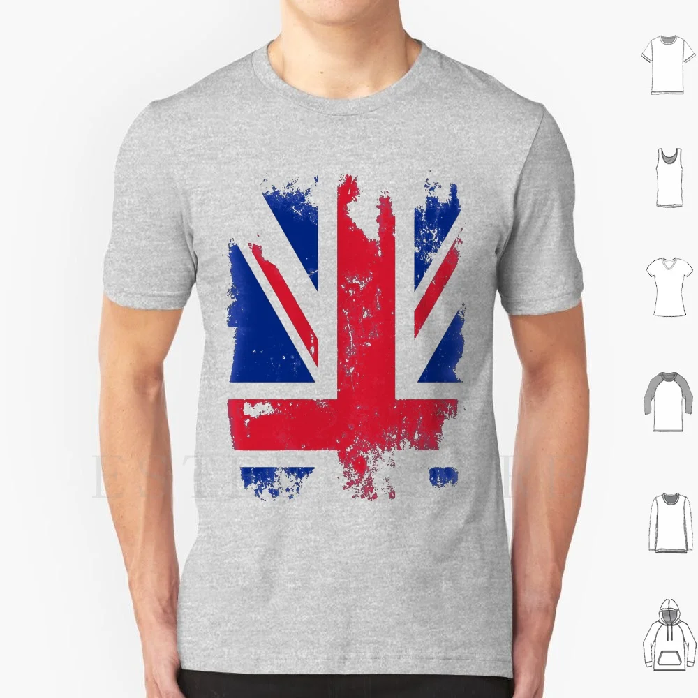 Great Britain Flag T Shirt Men Cotton 6xl Flag Great Britain Uk British Jolly Roger Nation