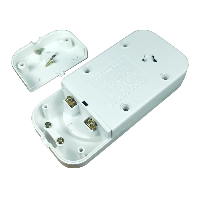 Socket Dual USB Extension socket Wall Charger Adapter Charging 2A Wall Charger Adapter Power Outlet white P91