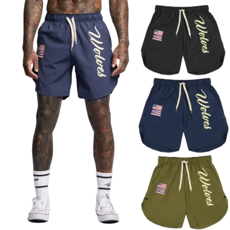 2020 Men Gyms Fashion Fitness Shorts Bodybuilding Joggers Summer Quick-dry Cool Short Pants Male Casual Beach Brand Sweatpants