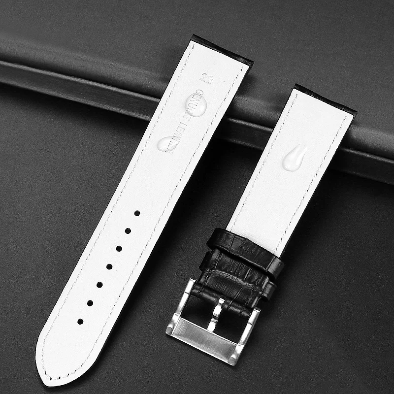 Genuine Leather Watchband For Hamilton Khaki Field Jazz H70605731/H32705521 Men\'s Cowhide Watch Band Strap Bracelet 20mm 22mm