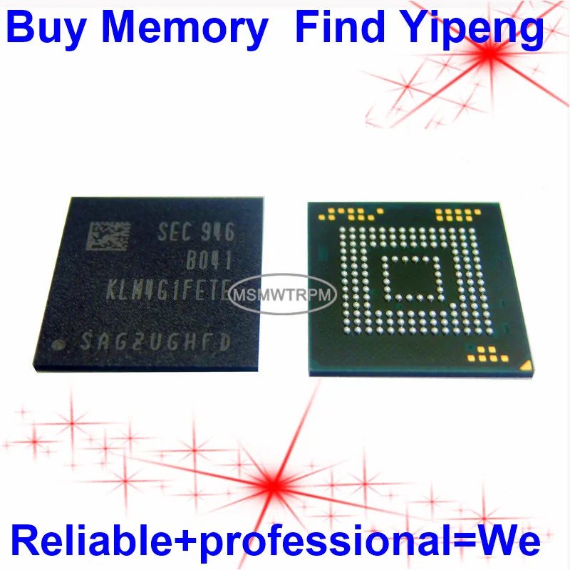 KLM4G1FETE-B041 153Fbga Emmc 5.1 4Gb Flash Memory KLM4G1FETE