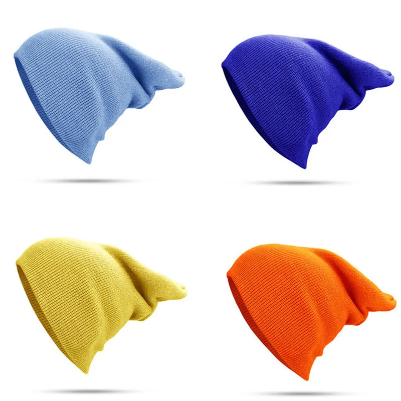 Зимние шапки для женщин и мужчин, шапочки, облегающие шапки, однотонная Повседневная вязаная шапка, осенняя Женская облегающая шапка, теплая шапка, уличная шапка