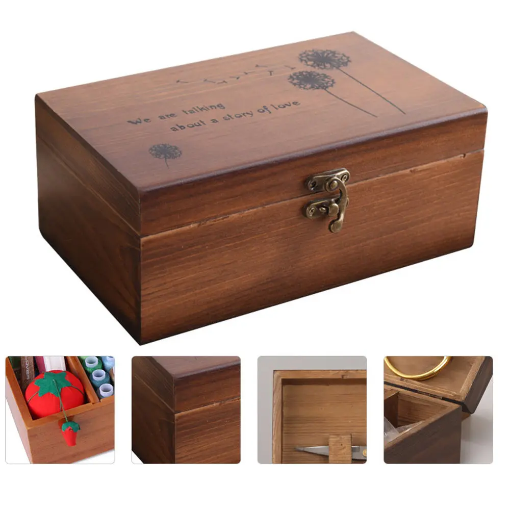 

1pc Durable Simple Storage Box Sewing Box Needlework Box Storage Container Sundries Box Organizer Box Snack Container