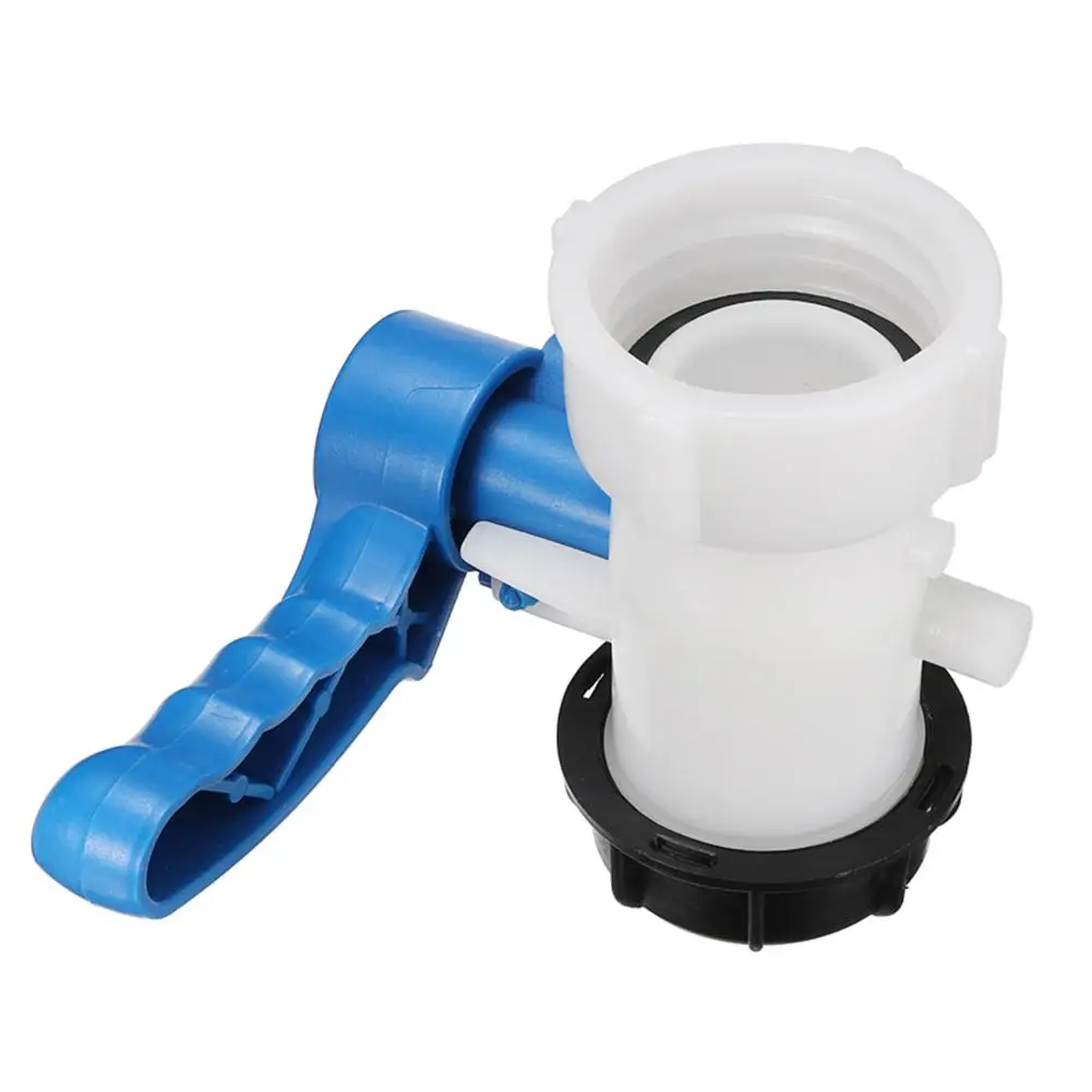 DN40 DN50 62/75mm IBC Tote Tank Butterfly Connection Valve Tap Plastic Water Drain Adapter IBC Tank Discharge Control Valve