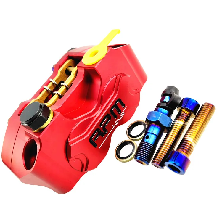 Motorcycle Rpm Brake Caliper Brake Pump 82mm Mounting 4 Piston Radial For Yamaha Kawasaki Scooter Rsz Jog Force Dirt Bike Modify