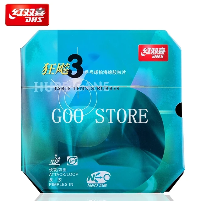 DHS Hurricane 3 neo tenis stołowy guma oryginalne pestki-w Hurricane-3 neo DHS ping pong gąbka