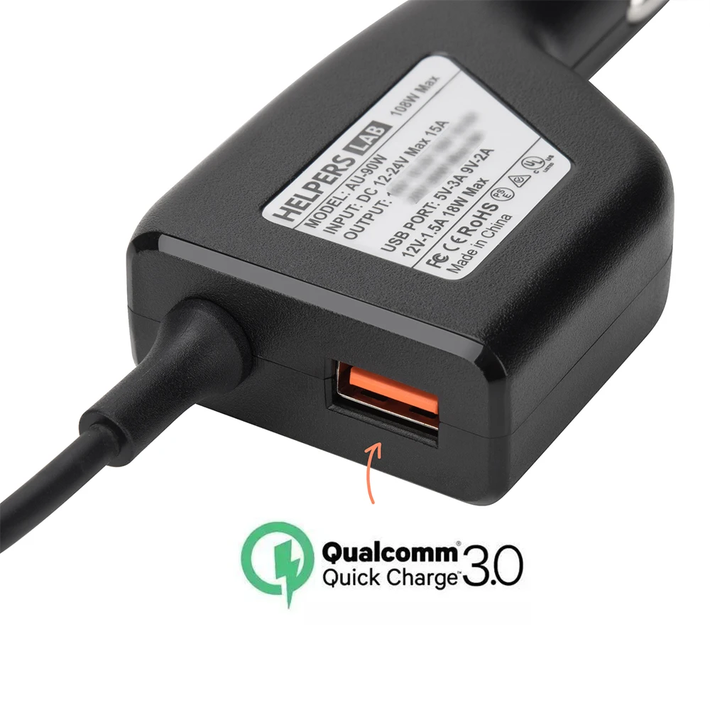 Imagem -03 - Adaptador de Carregador de Carro Portátil com Usb Qc3.0 Compatível para Sony Vaio Notebook Svf Pcg Sve Svs Vgc Bgn Voc Série 195v 47a 90w
