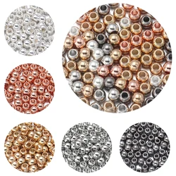 20-100pcs/Lot 6 8 10 12 14mm CCB Spacer Beads Round Loose Bead Big Large Hole Beads For Jewelry Making  DIY Bracelet Wholesale
