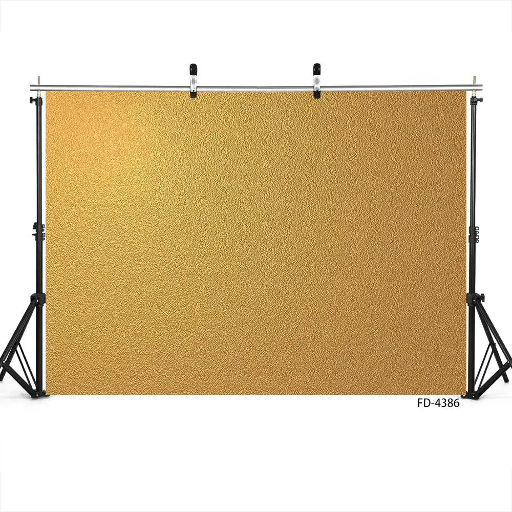 Photo Backgrounds Gold Wallpaper Computer Printed Backdrop Photography Props for Children Baby Pets Toy Portrait Photoshoot