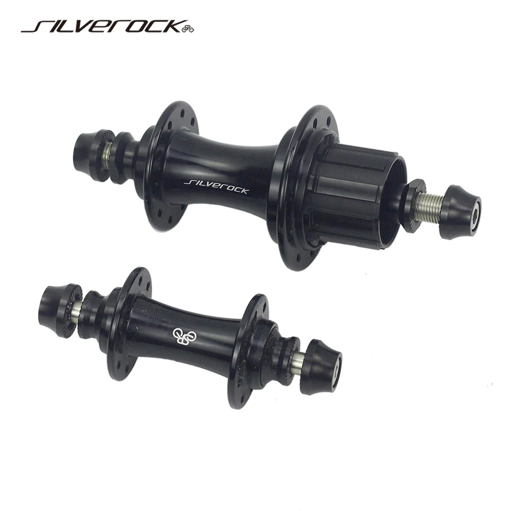 SILVEROCK External 5 - 7 Speed Hubs 74mm 112mm for Brompton Folding Bikes NBK Bearing 6 Pawls Wheels Axle