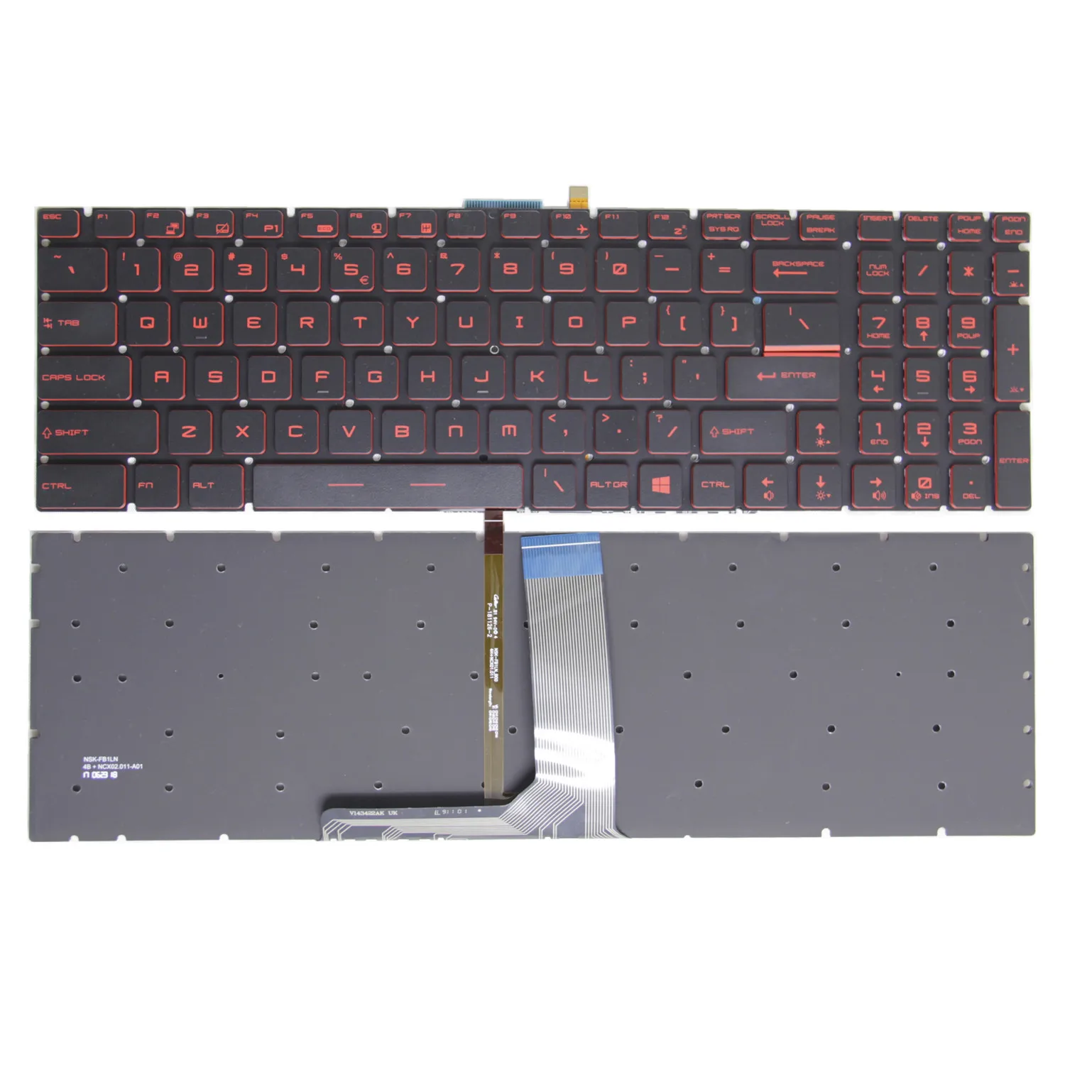 100% Nieuwe Originele Ons Voor Msi MS-1795 16P5 MS-1799 -1796 Ms-1792 1795 1782 Backlit Toetsenbord