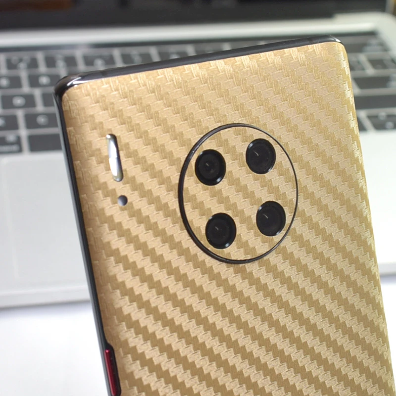 3D Carbon Fiber Skin Clear Drawing Film Wrap Skin Phone Back Sticker For HUAWEI Mate 30 Pro Mate 20X P30 Pro P20 Back Sticker