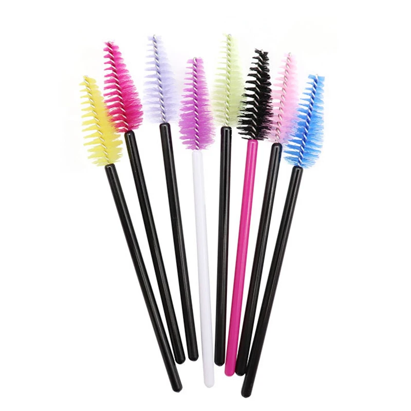 50pcs Eyelash Eyebrow Brush Water Drop Shape Nylon Material Lashes Makeup Brushes Eyelash Extension Beauty Tools Mascara Wand