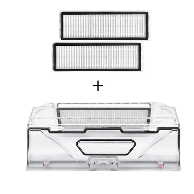 Accesorios de caja de polvo para Xiaomi Mijia 1C STYTJ01ZHM, aspiradora robótica Roborock, piezas de cubo de polvo con filtro hepa
