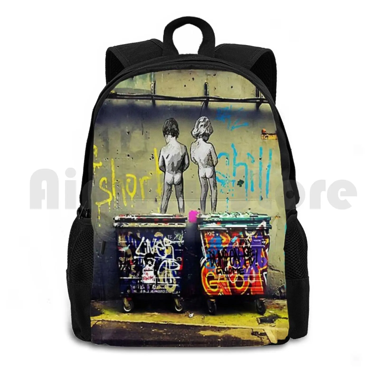 

Бэнкси Chill The Duck Out Открытый походный рюкзак Водонепроницаемый Кемпинг Путешествия комментариев в обществе Provoking Satirical Out Of