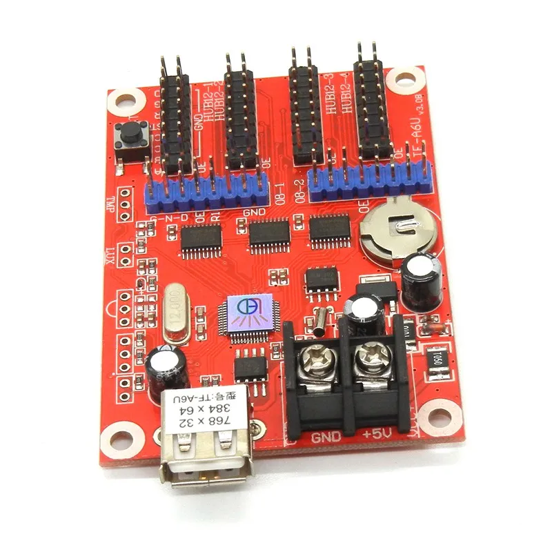 TF-A6U Wireless USB LED Controller Card Support Single Dual Color P10 Screen Modules For Display Led Control Drive System