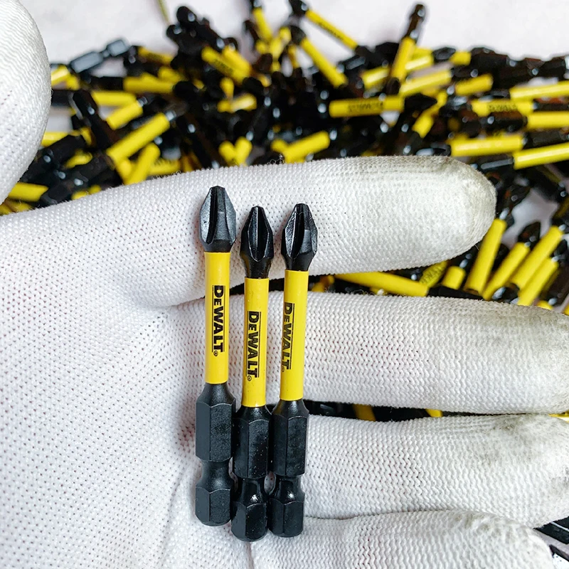 DEWALT PH2 25mm 57mm 63.5mm cacciavite elettrico Bit trapano avvitatore a percussione a lunga durata lavorazione del legno utensili elettrici originali Set di teste