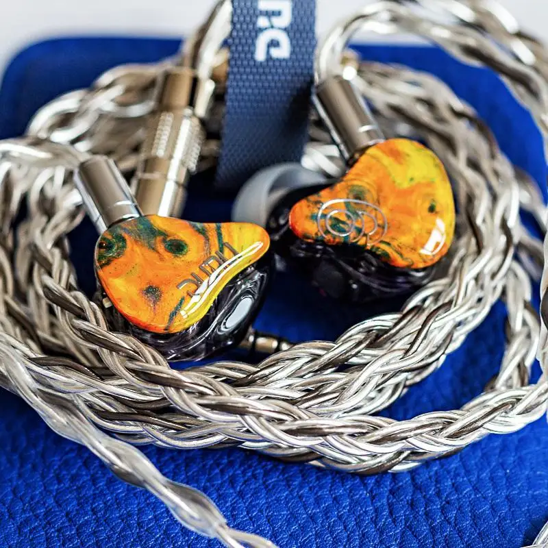 DUNU-controlador SA6 6BA Knowles & Sonion, placa frontal de madera, Monitor de música HiFi, auriculares internos, dos modos de sintonización, Cable de 8 núcleos