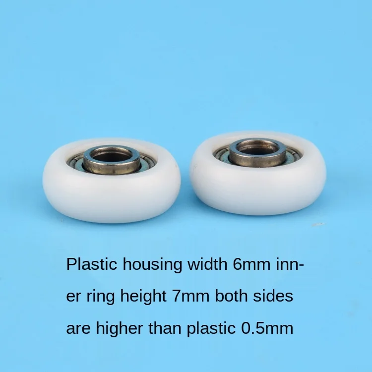 Door and window showcase spherical cam 3D printer accessories Nylon pom plastic encapsulated bearing movable pulley 5*18*6