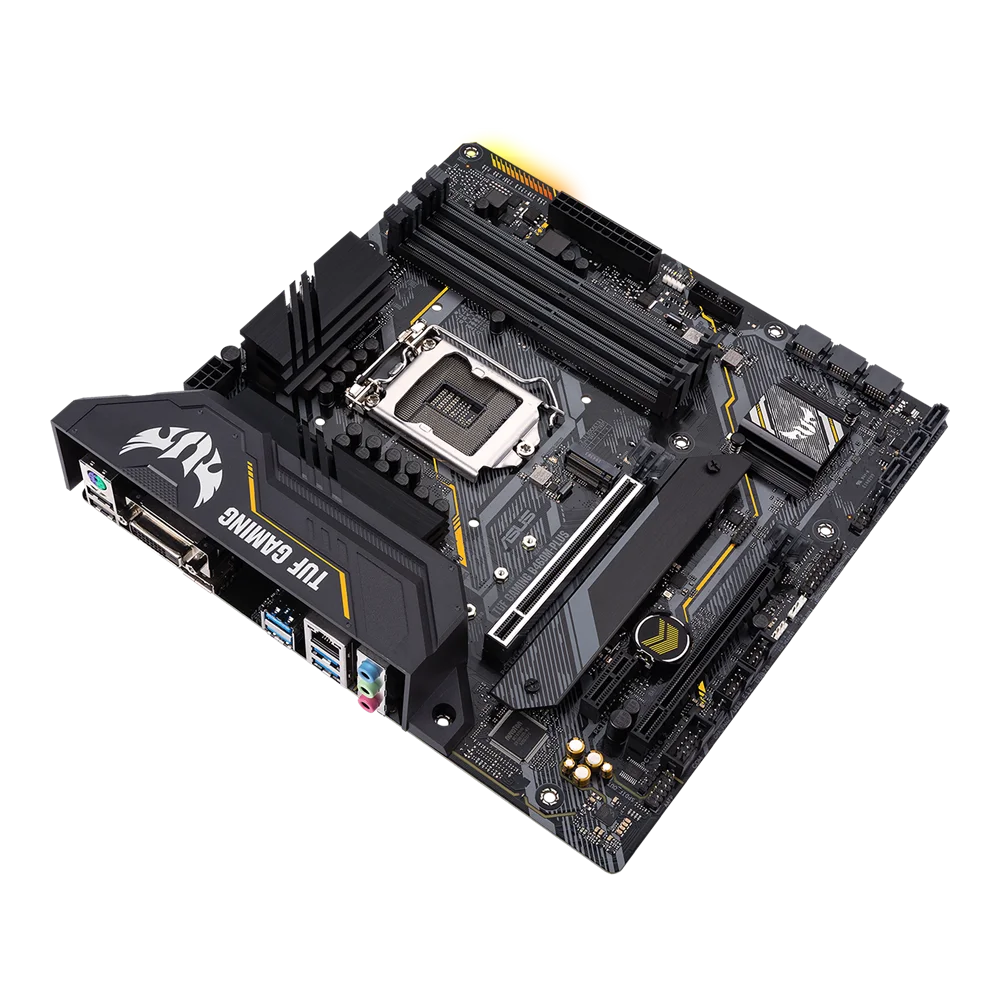 Imagem -03 - Placa-mãe Gaming Asus Tuf B460m-plus Matx Intel B460 Ddr4 Sata Gbps Usb 3.2 Gen 128g Lga 1200 Cpu Usado