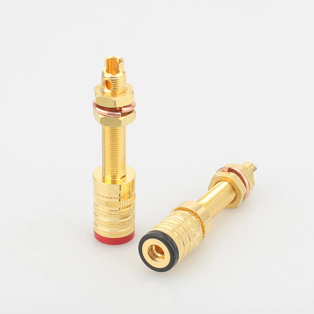 

4pcs CMC-838-L-GU High End Performance Gold Plated long Binding posts