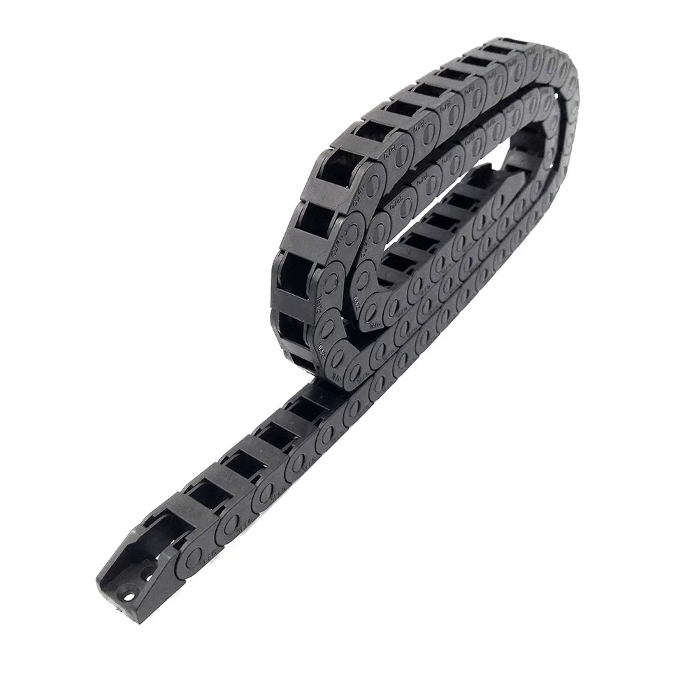 JFLO 10x10mm 1 Meter Plastic Towline Cable Wire Carrier Drag Chain For CNC Router Machine Tools Transmission Hot Sales