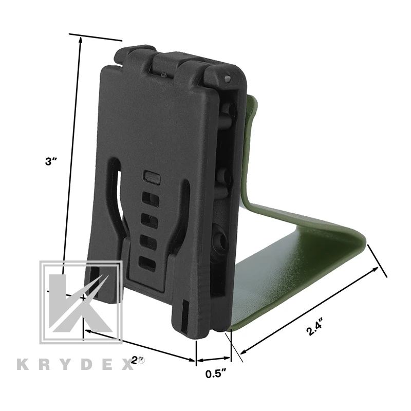 KRYDEX IPSC Tactical MOLLE Earphone Holder Compatible w/ 1.5