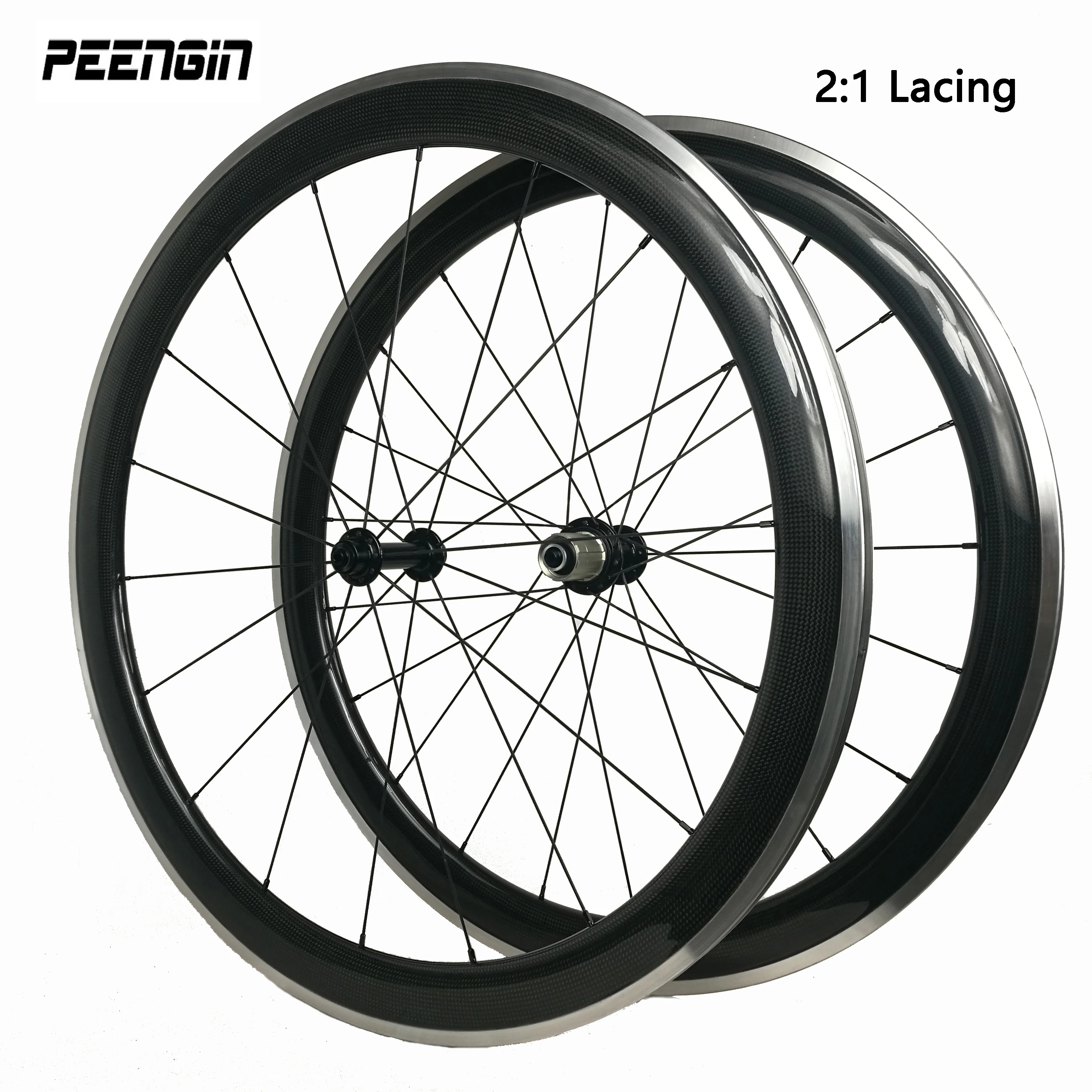 Cycle Alloy Clincher Wheelset 50mm 700C Roue Alu Carbon Rim Aluminum Road Wheels 23mm Width ODM Factory Sales Nice Performance