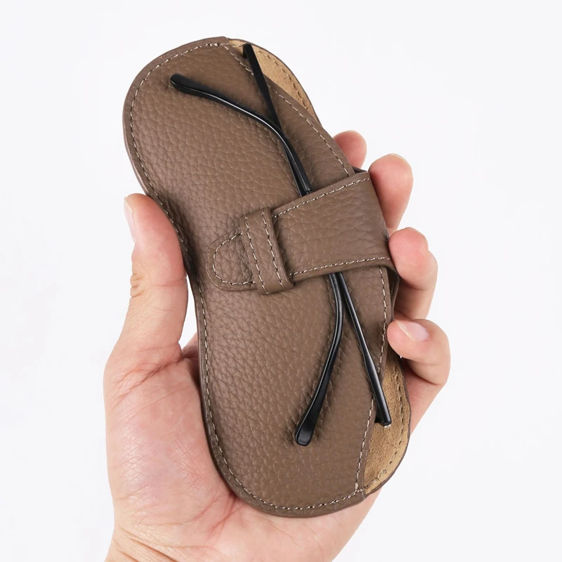 

2022 New Genuine Leather Glasses Case Sun Glasses Spectacle Case Sunglasses Storage Bag Eyewear Cover Portable Glasses Case