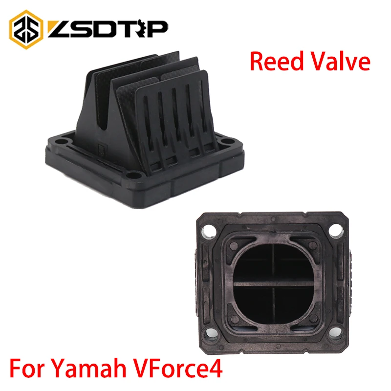 ZSDTRP Motorcycle Intake Reed Valve Carbon Fiber For VForce4 V4144-1 YAMAHA RX135 RXZ135 Y125Z