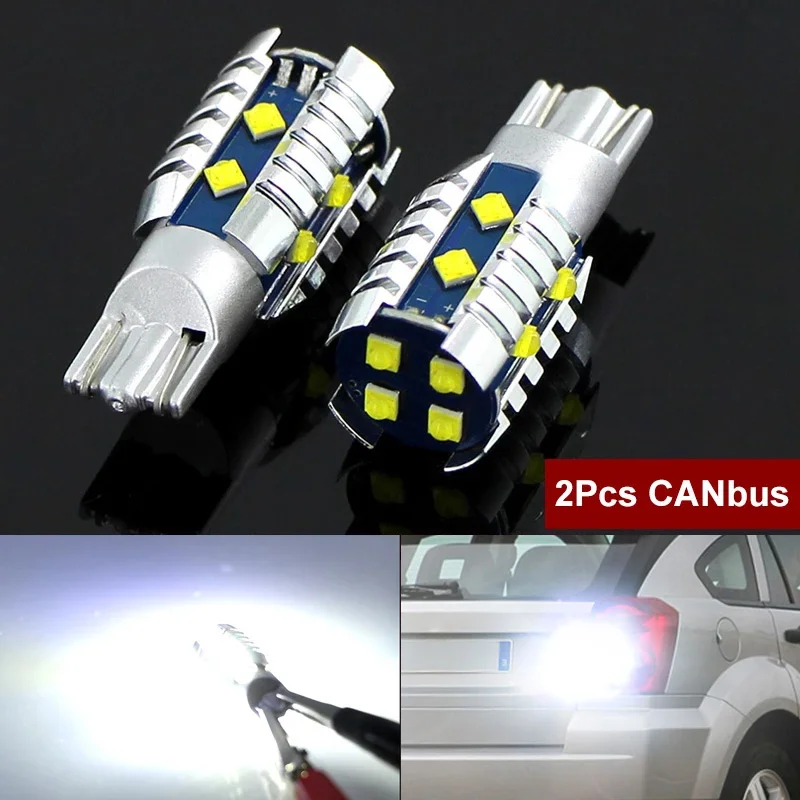 2x LED Reverse Light Blub Lamp W16W T15 921 For Dodge Durango Avenger Caliber Neon Challenger Magnum Charger Ram 1500 2500 3500