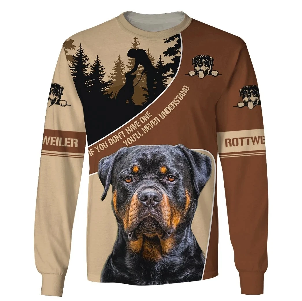 Love Rottweiler Dog 3D Printing Fashion Mens Hoodie Streetwear Pullover Autumn Sweatshirt Unisex Casual Jacket Tracksuit DW678