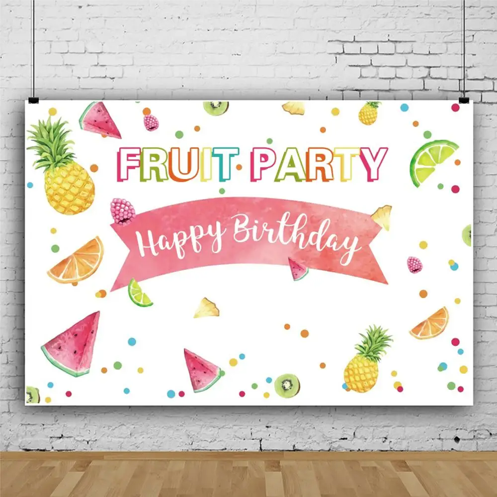 Yeele الكرتون الفاكهة حفلة التصوير عيد ميلاد منقطة التصوير خلفية التصوير الديكور خلفيات استوديو الصور
