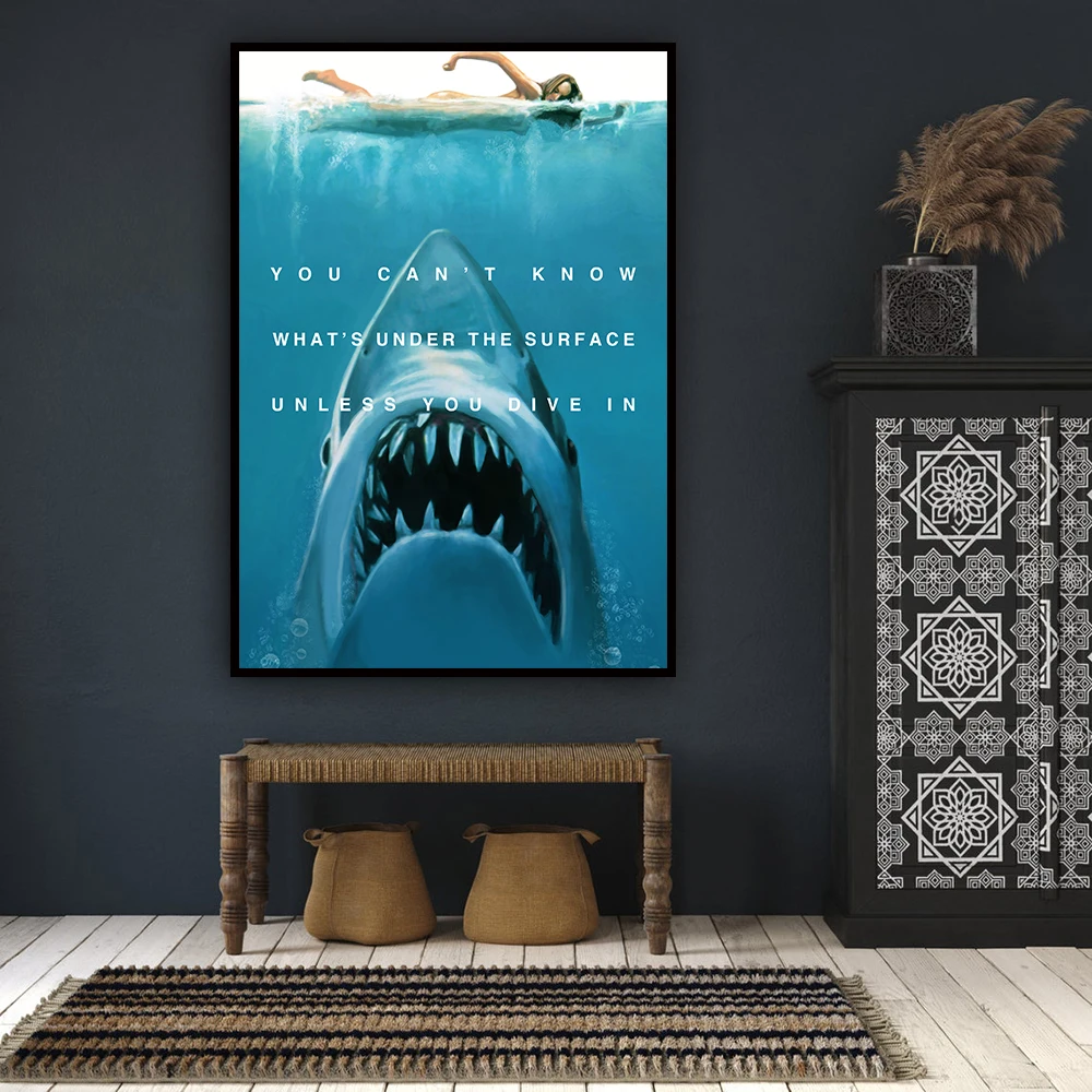 Poster Dive In Canvas Painting Prints Wall Art Decorative HD Picture for Living Room Home Decor