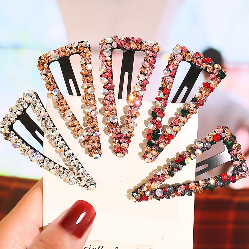 New Popular Shiny Rhinestone Elegant BB Clip Hairpin Women Girls Hair Clip Pin Barrettes Accessories Hairclip Hairgrip Headdress