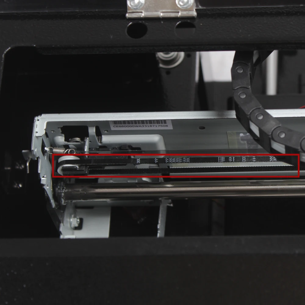 compatible Epson R330 L800 L801 l805 CR motor Carriage Unit Belt, for A4 UV and DTF and DTG printers above the moving guide rail