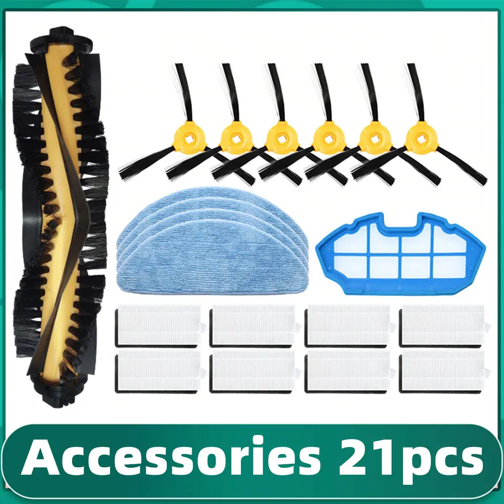 Dla Ecovacs Debot N79 N79S N79C Yeedi K600 K601G K700 filtr Hepa główne szczotka boczna ścierka do mopa zestaw wymienny część do odkurzacza