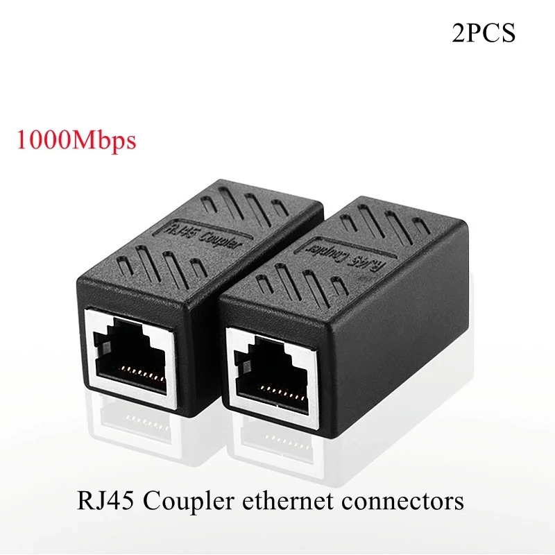 HTOC RJ45ผ่าน Crimp Tool เครื่องทดสอบสายเคเบิลเครือข่าย50PCS CAT6 Pass ช่องเสียบ Mini Wire Stripper RJ45 Coupler สำหรับ CAT5 CAT6