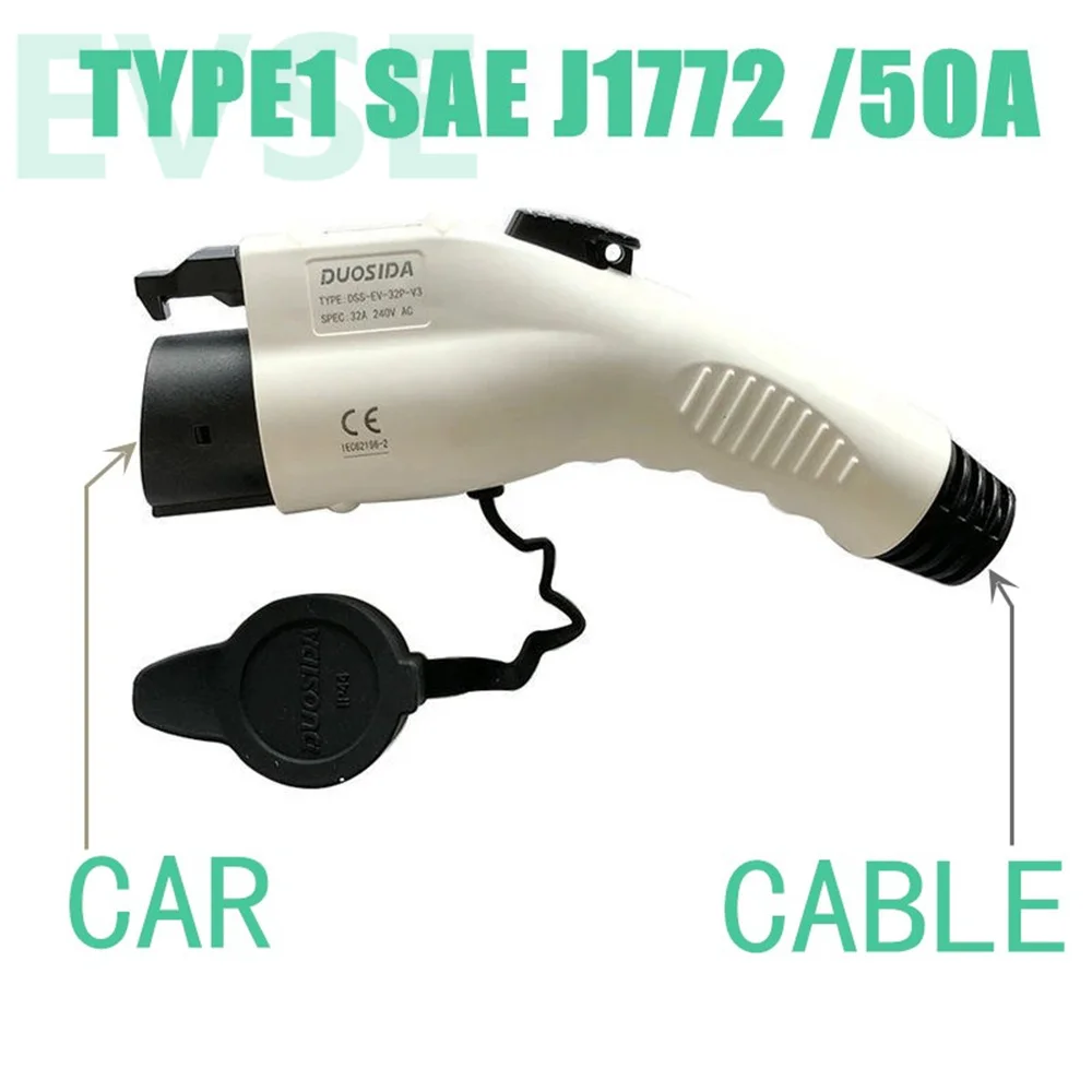 For EV electric Car Charging Or Charging Station 50A 80A SAE J1772 plug AC connector Level 2 Type 1plug without cable