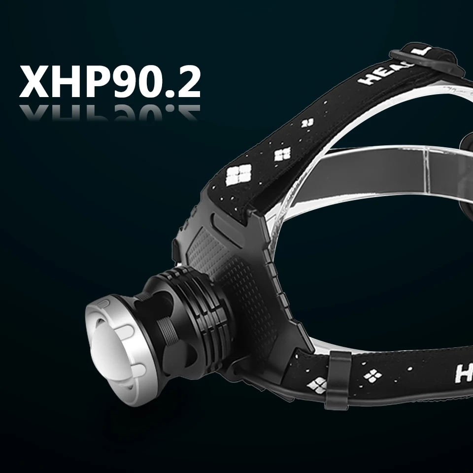 

Супер яркий XHP90.2 USB Перезаряжаемый светодиодный налобный фонарь, самая мощная фара для рыбалки, кемпинга, масштабируемый фонарь 18650 аккумулятор Litwod