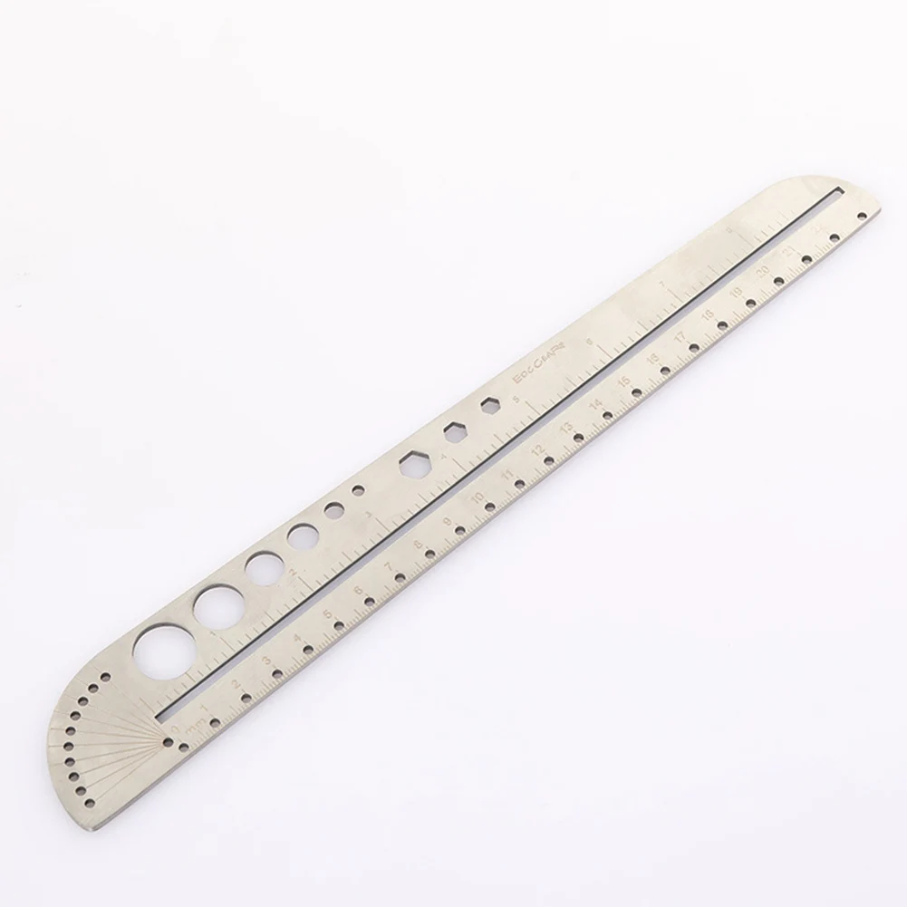 Straight Ruler Clear Scale Angle Meter Stainless Steel student Woodworking Protractor Multifunctional Drawing Ruler