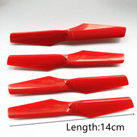 4pcs as showing XK X250 CW CCW Main Blades Props Propellers 14cm WLToys R/C Drone Quadcopter Accessories Spare Parts