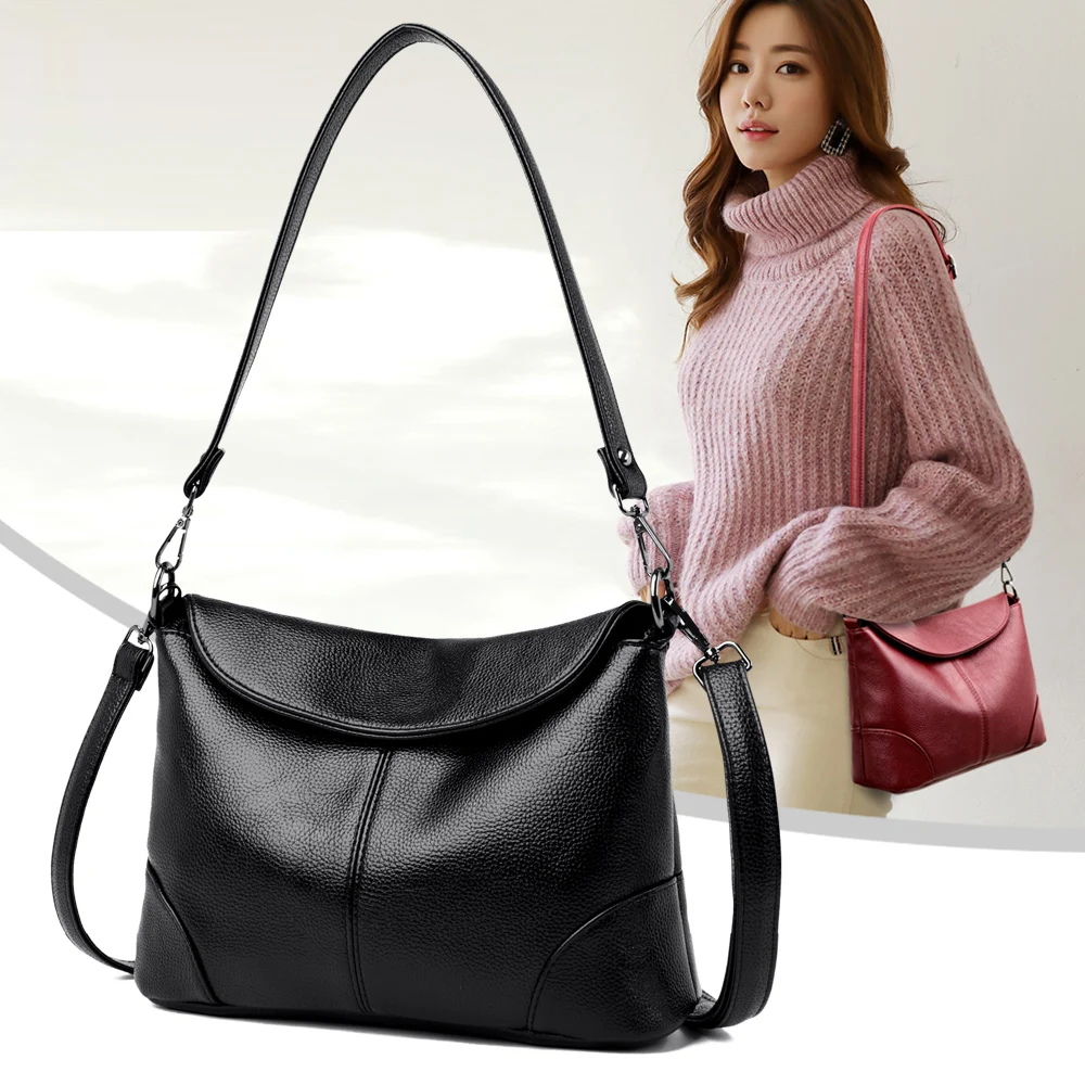 Soft Leather Crossbody Bags for Women 2024 Luxury Handbags Women Bags Designer Female Casual Hand Shoulder Bag bolsos de mujer