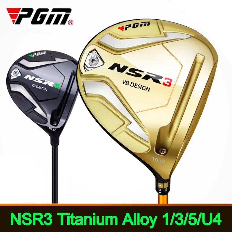 PGM NSR3 Golf Clubs Men Right Handed Titanium Alloy Head 1/3/5/U4 Drivers Fairways Hybrids Wood Pole R/S Carbon Shaft MG033